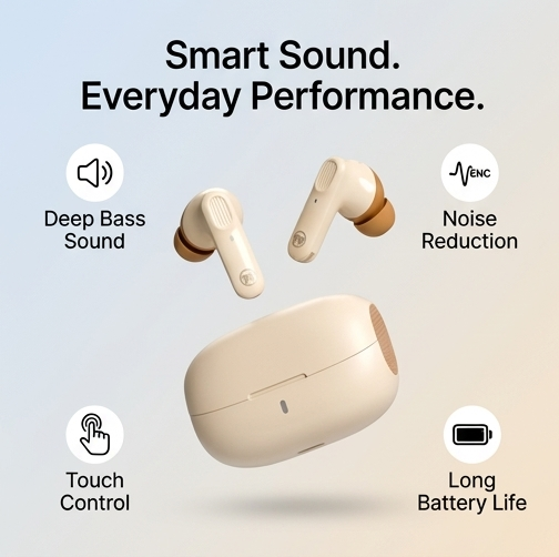 M332 Robex Wireless Earbuds (Bluetooth 5.4, Low Latency, Business Series)