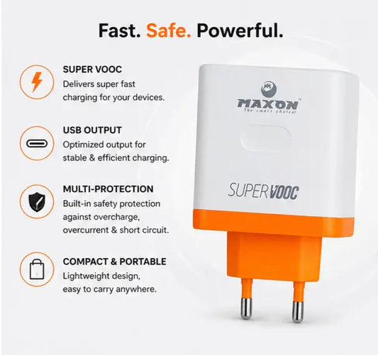 80W VOOC charging adapter for OPPO and Realme smartphones Pakistan