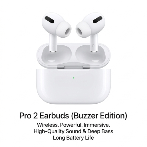 Pro 2 Earbuds (Buzzer Edition | Wireless Bluetooth Earbuds)