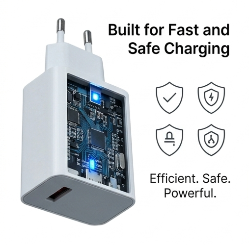 T-300 120W Turbo Fast Charger (USB-C Hyper Power Adapter for Xiaomi & Redmi)