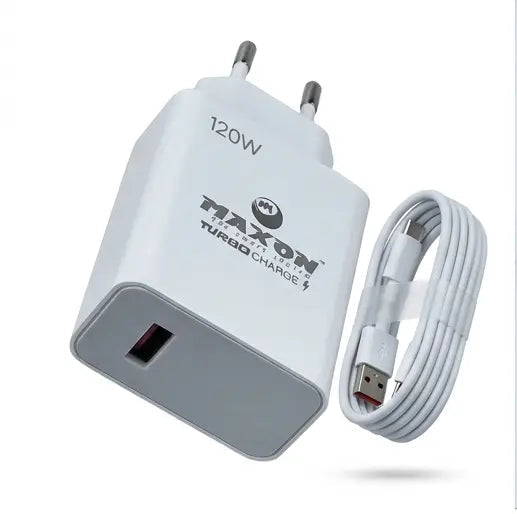 Maxon T-300 120W Turbo fast charger for Xiaomi Redmi Pakistan – USB-C hyper power adapter